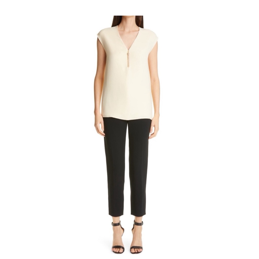 St. John Caviar Black Dress Pant 4